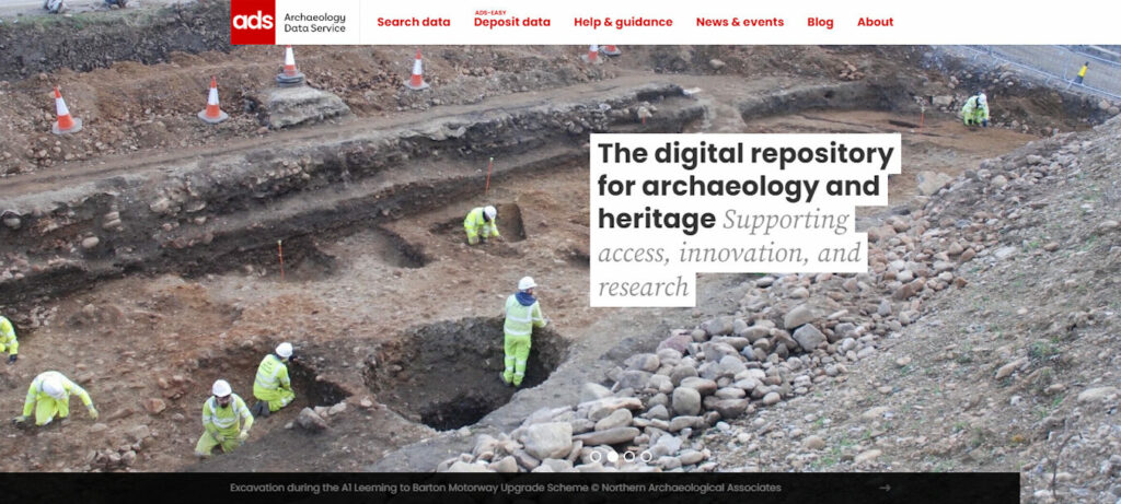 A screenshot image of the homepage of the new ADS website