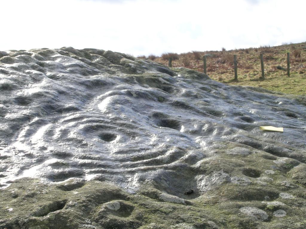 Photograph of Old Bewick 1a rock art