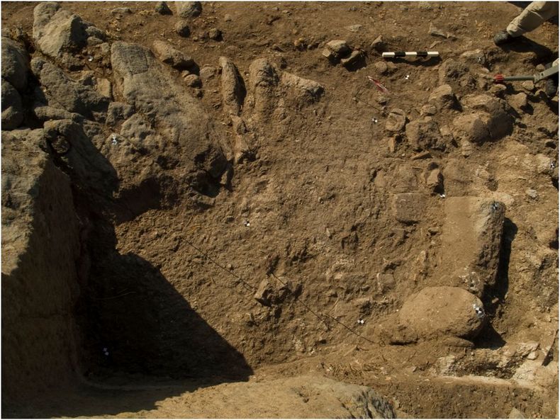 an excavation dig