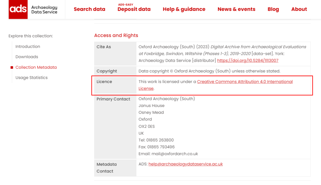 A screenshot of the new web template collection metadata page highlighting the copyright section