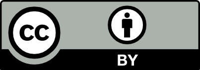 The symbol for the creative commons licence