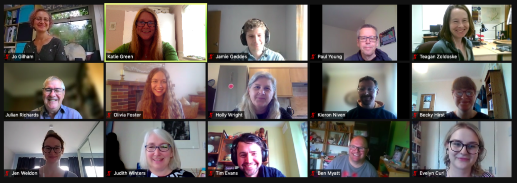 ADS team in a zoom meeting 2021